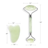 Celluvac Jade Crystal Facial Roller & Gua Sha Set